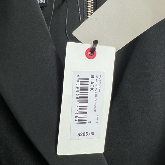 Ted Baker Tilolah Seam Detail Bodycon Dress Black Size 3 (US Size 6-8) - Picture 12 of 13